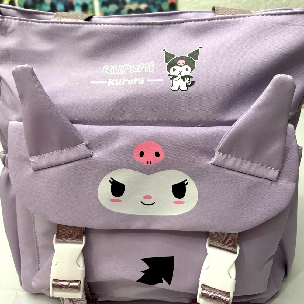 Cartoon Cute Kuromi Shoulder Crossbody Tote Bag. - Picture 2 of 10